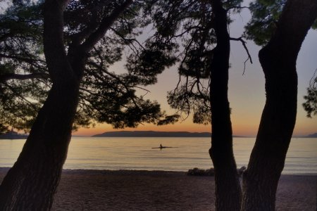 Zonsondergang in Makarska